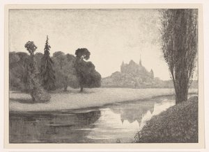 Park bij kasteel Omstreken van Laren door Simon Moulijn