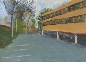 Kantoor en parkeerplaats, 2024 door Simon Neville