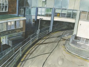 Ingang taxistation, 2019 door Simon Neville