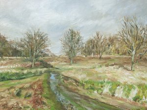 Richmond Park (olieverf op linnen)