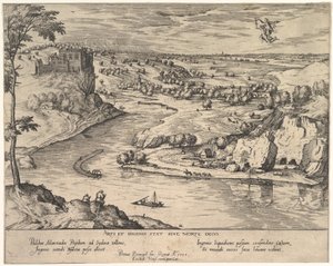 Rivierlandschap met Mercurius die Psyche Ontvoert