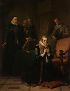 Het laatste gebed van Johan van Oldenbarnevelt door Simon Opzoomer