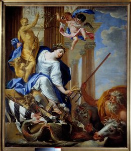 Allegorie van de Voordelen van Vrede Schilderij door Simon Vouet (1590-1649) 1645 Cherbourg, Musée Thomas Henry door Simon Vouet