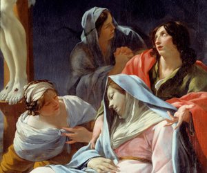 De Kruisiging (detail): De Maagd flauwgevallen