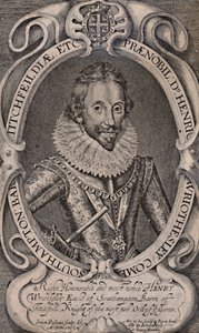 Henry Wriothesley, Graaf van Southampton, beschermheer van William Shakespeare door Simon de Passe