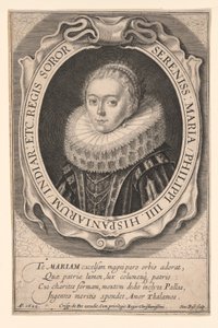 Maria van Oostenrijk, Infanta van Spanje door Simon van de Passe