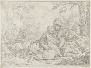 Heilige Familie met de jonge Johannes de Doper