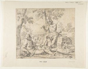 Mercurius en Argus, ca. 1630-1648 door Simone Cantarini