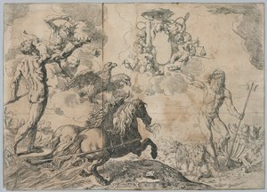 Quos Ego (Wie ik) door Simone Cantarini