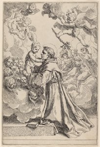 De Grote Sint-Antonius van Padua door Simone Cantarini
