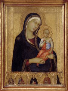 Maagd en Kind, ca. 1324-1325 door Simone Martini di