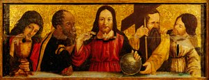 Laatste Avondmaal (detail) door Simone da Firenze