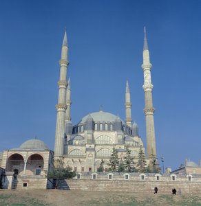 Uitzicht op de moskee, Ottomaans, gebouwd c.1569-75 door Sinan