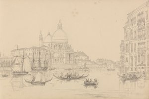 Album van 30 Uitzichten in Tirol en Italië: De Kerk van St. Maria della Salute 10 Nov. 1840 door Sir Charles D