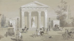 Standbeeld van de Markies van Hastings in Tank Square - Calcutta door Sir Charles D