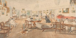 De zomer kamer in het huis van de kunstenaar in Patna door Sir Charles D