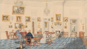 De Winterkamer in het Huis van de Kunstenaar in Patna door Sir Charles D