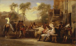 Chelsea Pensioentrekkers Ontvangen de Gazette met de Aankondiging van de Slag bij Waterloo