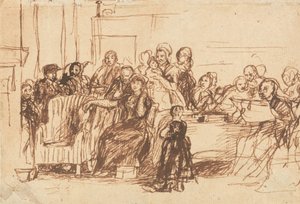 Schets voor "Het voorlezen van het testament"