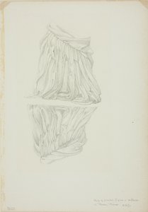 Gedrapeerd figuur en reflectie, studie voor Spiegel van Venus door Sir Edward Burne Jones