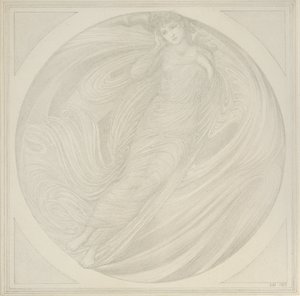 Eurydice zwevend tussen de vlammen, 1872-1875 door Sir Edward Coley Burne Jones
