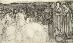 Gualdrada Donati Presenteert Haar Dochter aan Buondelmente door Sir Edward Coley Burne Jones