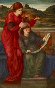 Muziek, 1877 door Sir Edward Coley Burne Jones