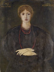 Portret van Georgiana Burne-Jones 1840-1920, 1863 door Sir Edward Coley Burne Jones