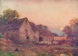 De oogstmaan, c1897, 1914 door Sir Ernest Albert Waterlow