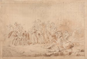 Bandieten van Koerdistan helpen Georgiërs bij het verrassen en ontvoeren van Circassische vrouwen