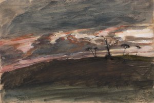 Stormachtige Zonsondergang, Legh Park, Wiltshire