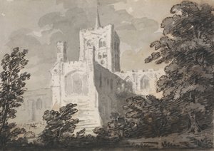 Abdijkerk in St. Albans door Sir George Howland Beaumont seventh Baronet