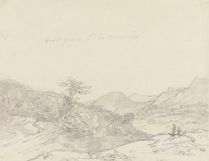 Tussen Llangollen en Oswestry door Sir George Howland Beaumont seventh Baronet