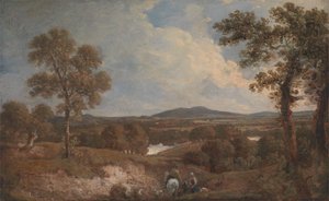 Landschap met figuren op de voorgrond door Sir George Howland Beaumont seventh Baronet