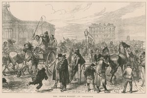 De paardenmarkt in Islington