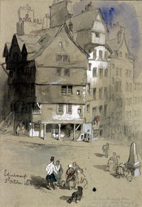 Huis van Sir George McKenzie, Edinburgh, Schotland, 1845 door Sir John Gilbert