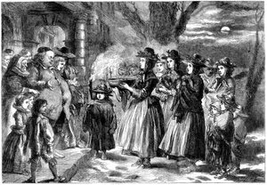 De Wassail Bowl, 1860 door Sir John Gilbert
