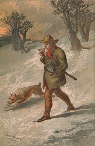 De houthakker en zijn hond, 1862 door Sir John Gilbert