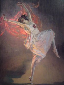 Ballerina Anna Pavlova 1881-1931, 1910s door Sir John Lavery