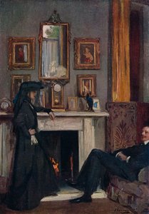 De grijze salon, Tanger, 1911, 1914 door Sir John Lavery