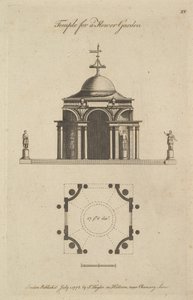 Tempel voor een bloementuin