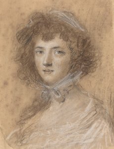 Hoofd en Buste van een Vrouw door Sir Joshua Reynolds