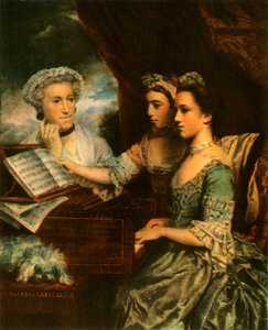 Mevrouw Paine en haar dochters door Sir Joshua Reynolds