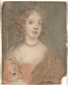 Hoofd- en schouderportret van een dame