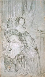 Portret van Catharina van Braganza 1638-1705, 1670s