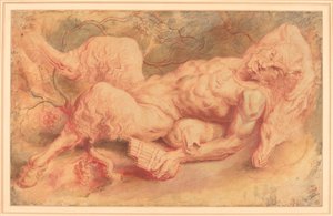 Pan Liggend door Sir Peter Paul Rubens
