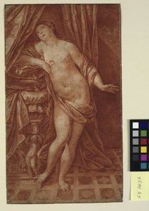 Dood van Cleopatra, naar een schilderij van Guido Reni