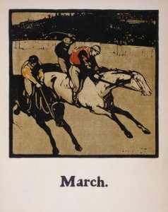 Paardenrennen door Sir William Nicholson