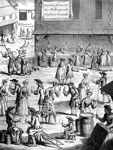 Kop en bal kermis, tijdens het bewind van Lodewijk XIV, Frankrijk, 17e eeuw 1882-1884