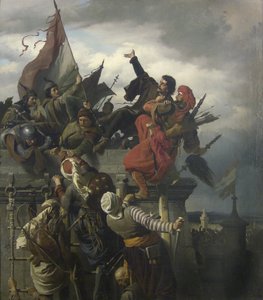 Het zelfopoffering van Titusz Dugovics, 1859